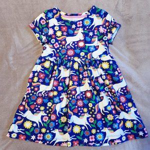 Mini Boden Colorful Unicorn Dress